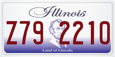 IL license plate Z792210