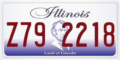 IL license plate Z792218