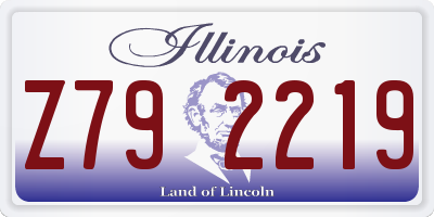 IL license plate Z792219