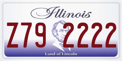 IL license plate Z792222