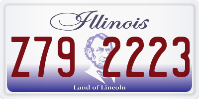 IL license plate Z792223