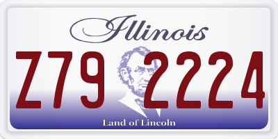 IL license plate Z792224