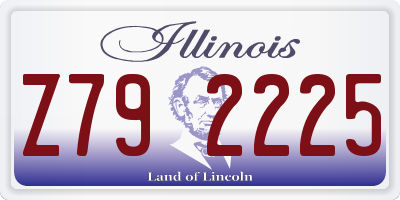 IL license plate Z792225