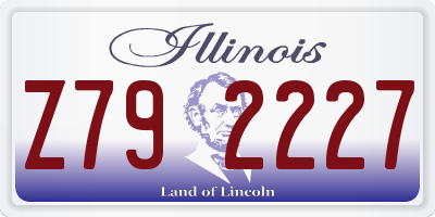 IL license plate Z792227