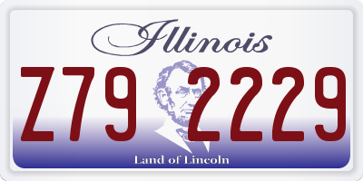 IL license plate Z792229
