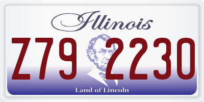 IL license plate Z792230