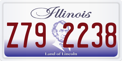 IL license plate Z792238