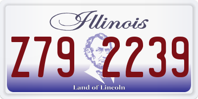 IL license plate Z792239