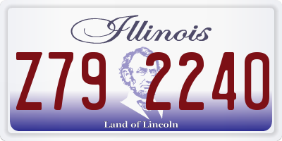 IL license plate Z792240