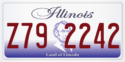 IL license plate Z792242