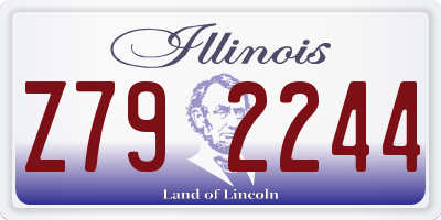 IL license plate Z792244