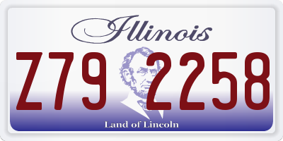 IL license plate Z792258