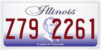 IL license plate Z792261