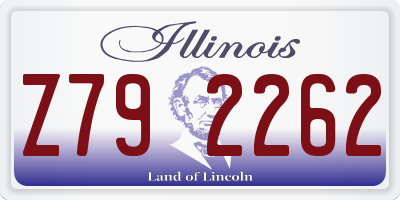 IL license plate Z792262