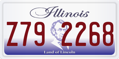 IL license plate Z792268