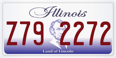 IL license plate Z792272