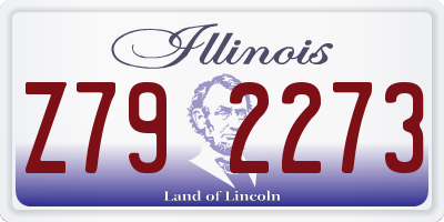 IL license plate Z792273