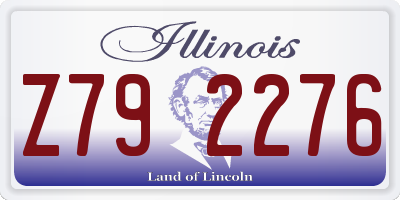 IL license plate Z792276