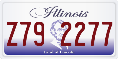 IL license plate Z792277