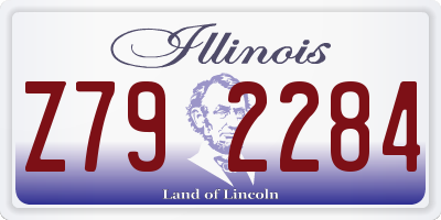 IL license plate Z792284