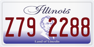 IL license plate Z792288