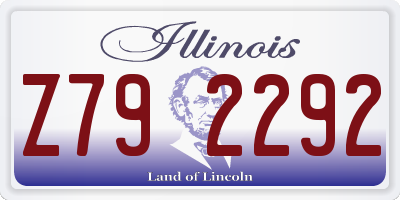 IL license plate Z792292