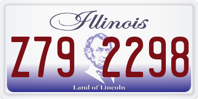 IL license plate Z792298