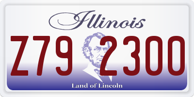 IL license plate Z792300