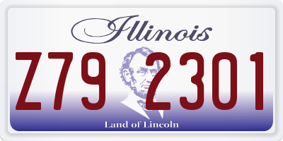 IL license plate Z792301