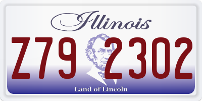 IL license plate Z792302