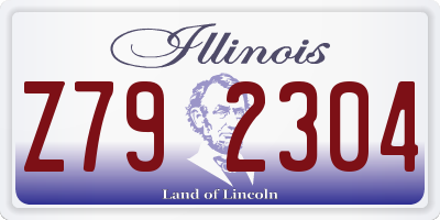 IL license plate Z792304