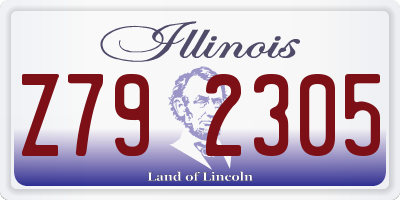 IL license plate Z792305