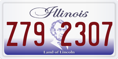 IL license plate Z792307