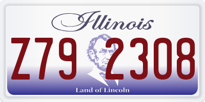 IL license plate Z792308