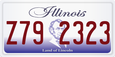 IL license plate Z792323
