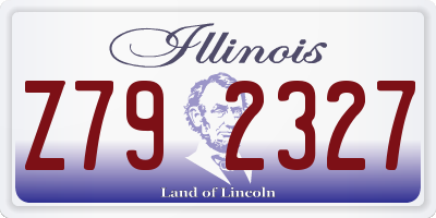 IL license plate Z792327