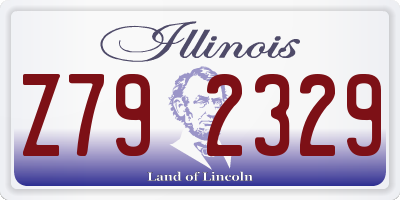 IL license plate Z792329