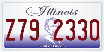 IL license plate Z792330