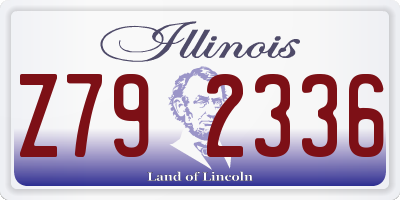 IL license plate Z792336