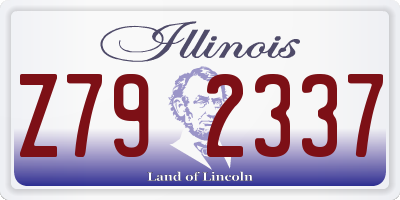 IL license plate Z792337