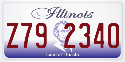 IL license plate Z792340