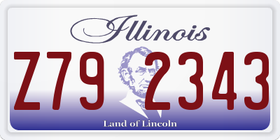 IL license plate Z792343