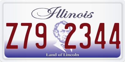 IL license plate Z792344