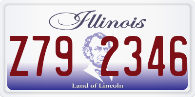 IL license plate Z792346