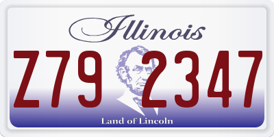 IL license plate Z792347