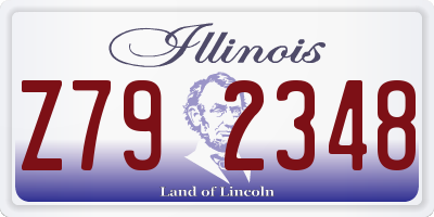 IL license plate Z792348