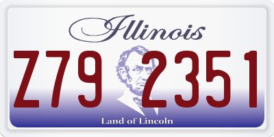 IL license plate Z792351