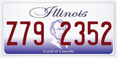 IL license plate Z792352