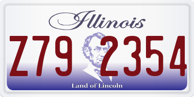 IL license plate Z792354