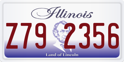IL license plate Z792356
